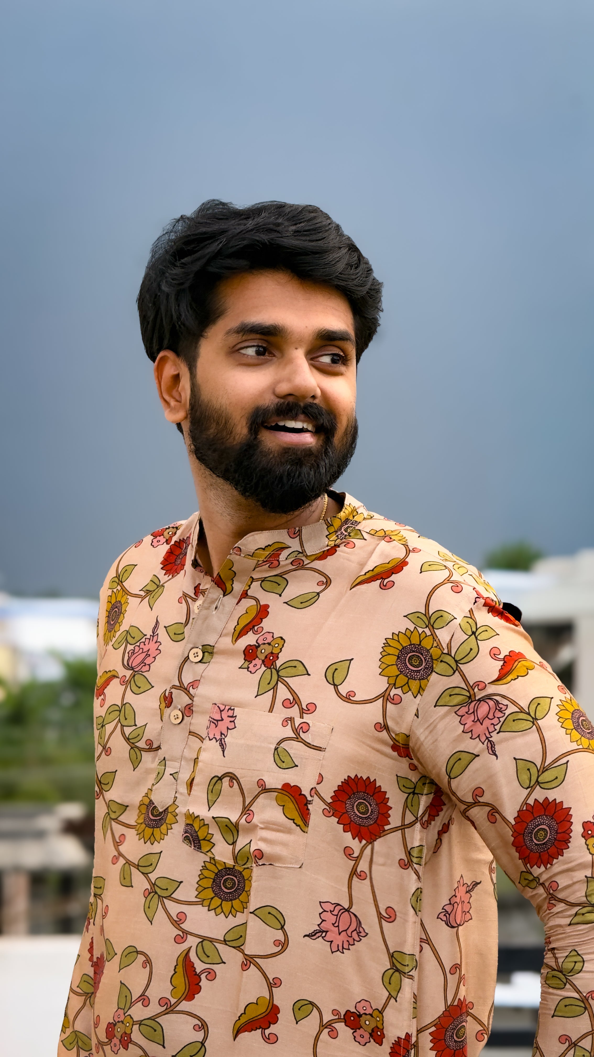 Arsh -  Beige Kalamkari