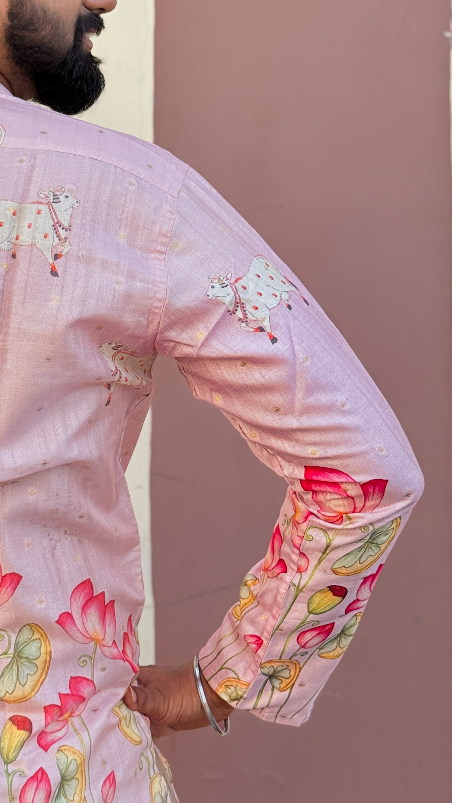DHRUV - Pichwai Pastel Pink